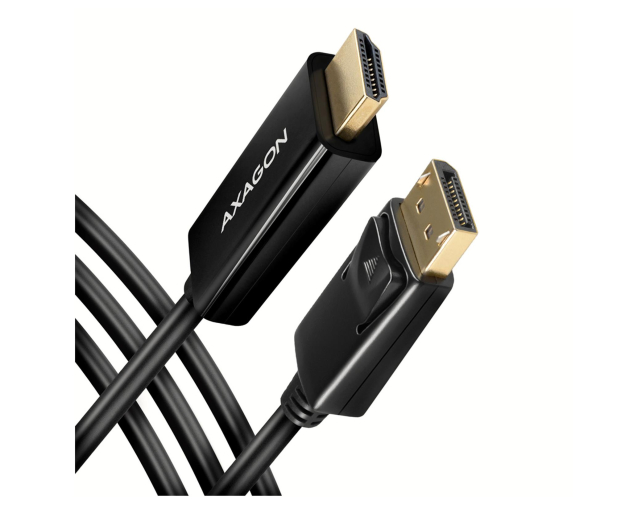 AXAGON RVD-HI14C2 Adapter aktywny DisplayPort -> HDMI 1.4, kabel 1,8m, 4K/30Hz - 1353449 - zdjęcie